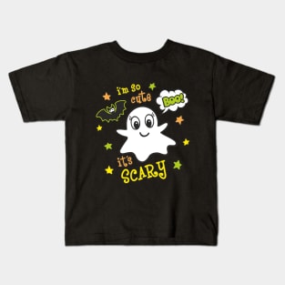 Halloween cute ghost girls gift Kids T-Shirt